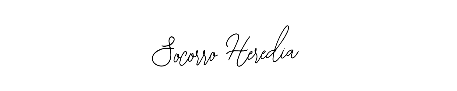 Make a beautiful signature design for name Socorro Heredia. With this signature (Bearetta-2O07w) style, you can create a handwritten signature for free. Socorro Heredia signature style 12 images and pictures png