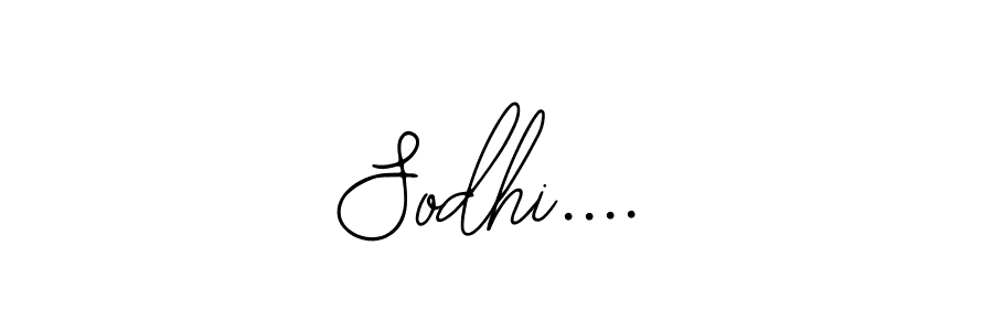 Use a signature maker to create a handwritten signature online. With this signature software, you can design (Bearetta-2O07w) your own signature for name Sodhi..... Sodhi.... signature style 12 images and pictures png
