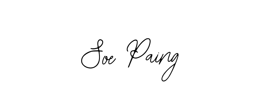 Soe Paing stylish signature style. Best Handwritten Sign (Bearetta-2O07w) for my name. Handwritten Signature Collection Ideas for my name Soe Paing. Soe Paing signature style 12 images and pictures png