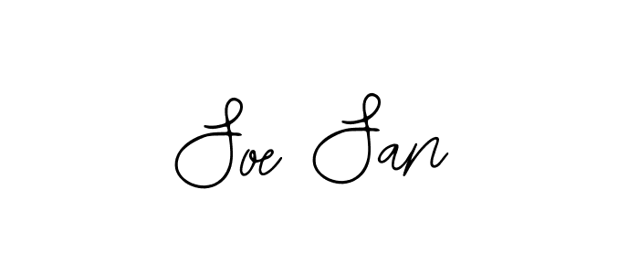 It looks lik you need a new signature style for name Soe San. Design unique handwritten (Bearetta-2O07w) signature with our free signature maker in just a few clicks. Soe San signature style 12 images and pictures png