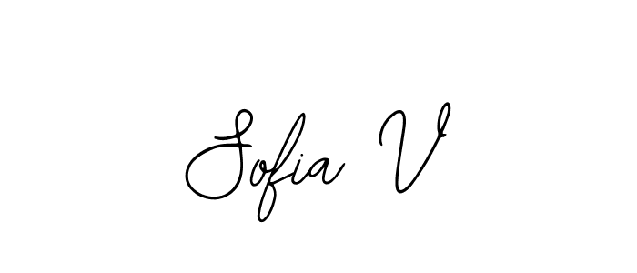 Design your own signature with our free online signature maker. With this signature software, you can create a handwritten (Bearetta-2O07w) signature for name Sofia V. Sofia V signature style 12 images and pictures png