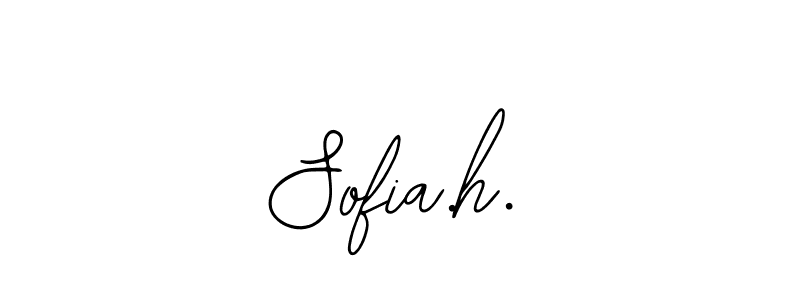 Use a signature maker to create a handwritten signature online. With this signature software, you can design (Bearetta-2O07w) your own signature for name Sofia.h.. Sofia.h. signature style 12 images and pictures png