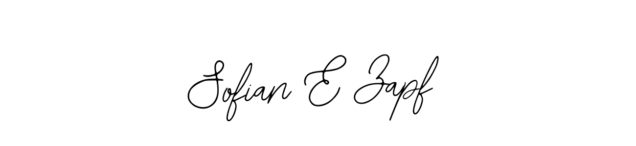 Make a beautiful signature design for name Sofian E Zapf. With this signature (Bearetta-2O07w) style, you can create a handwritten signature for free. Sofian E Zapf signature style 12 images and pictures png