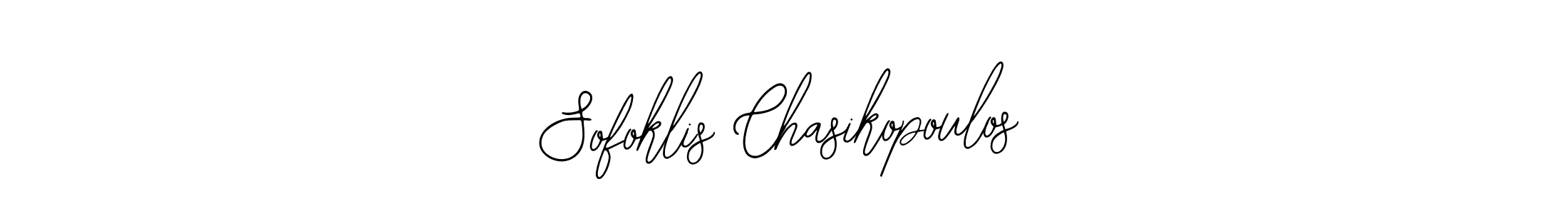 How to make Sofoklis Chasikopoulos name signature. Use Bearetta-2O07w style for creating short signs online. This is the latest handwritten sign. Sofoklis Chasikopoulos signature style 12 images and pictures png
