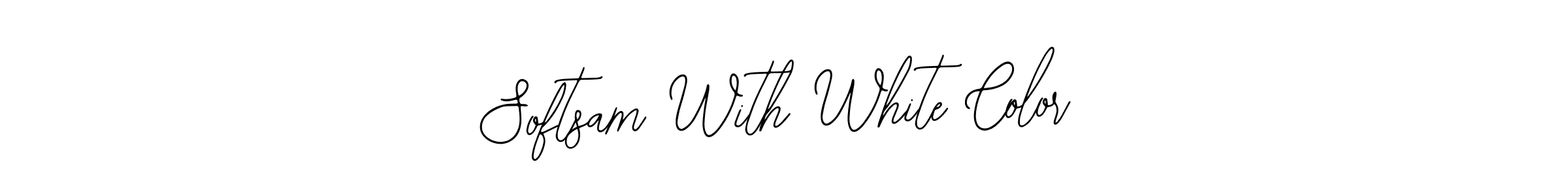 See photos of Softsam With White Color official signature by Spectra . Check more albums & portfolios. Read reviews & check more about Bearetta-2O07w font. Softsam With White Color signature style 12 images and pictures png