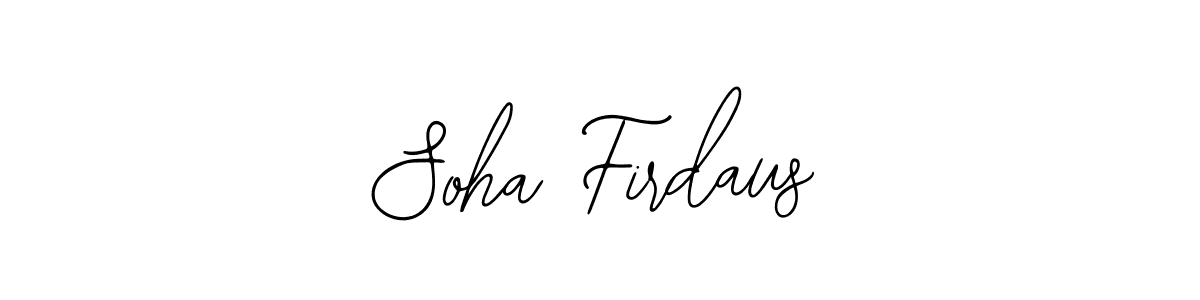 Soha Firdaus stylish signature style. Best Handwritten Sign (Bearetta-2O07w) for my name. Handwritten Signature Collection Ideas for my name Soha Firdaus. Soha Firdaus signature style 12 images and pictures png