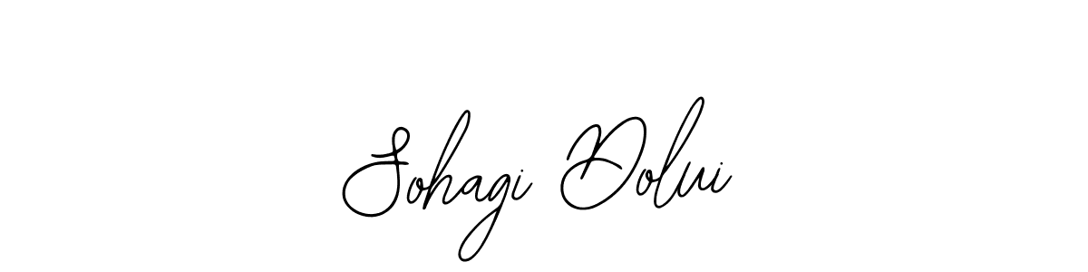 How to make Sohagi Dolui name signature. Use Bearetta-2O07w style for creating short signs online. This is the latest handwritten sign. Sohagi Dolui signature style 12 images and pictures png