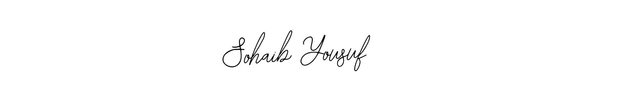 The best way (Bearetta-2O07w) to make a short signature is to pick only two or three words in your name. The name Sohaib Yousuf     include a total of six letters. For converting this name. Sohaib Yousuf     signature style 12 images and pictures png