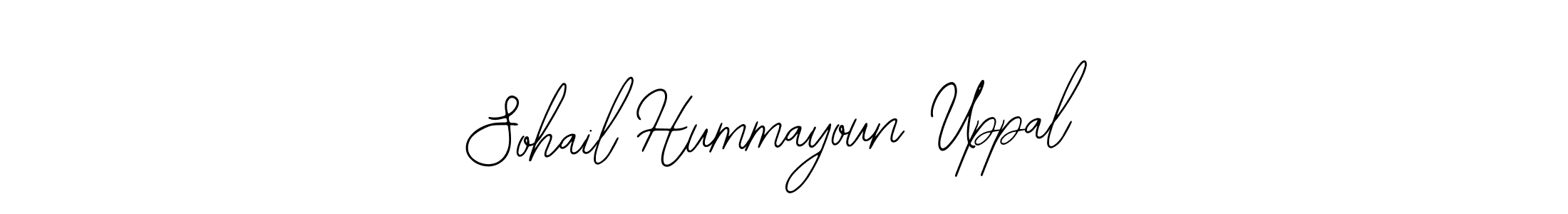 You should practise on your own different ways (Bearetta-2O07w) to write your name (Sohail Hummayoun Uppal) in signature. don't let someone else do it for you. Sohail Hummayoun Uppal signature style 12 images and pictures png