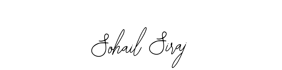 Also You can easily find your signature by using the search form. We will create Sohail Siraj name handwritten signature images for you free of cost using Bearetta-2O07w sign style. Sohail Siraj signature style 12 images and pictures png