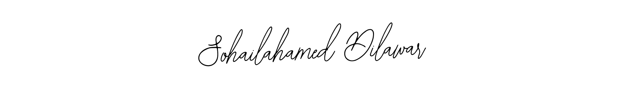 The best way (Bearetta-2O07w) to make a short signature is to pick only two or three words in your name. The name Sohailahamed Dilawar include a total of six letters. For converting this name. Sohailahamed Dilawar signature style 12 images and pictures png