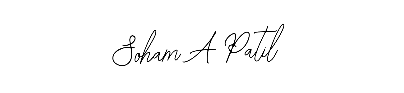 Design your own signature with our free online signature maker. With this signature software, you can create a handwritten (Bearetta-2O07w) signature for name Soham A Patil. Soham A Patil signature style 12 images and pictures png