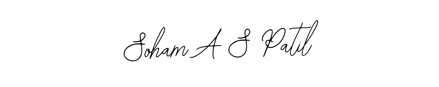 Similarly Bearetta-2O07w is the best handwritten signature design. Signature creator online .You can use it as an online autograph creator for name Soham A S Patil. Soham A S Patil signature style 12 images and pictures png