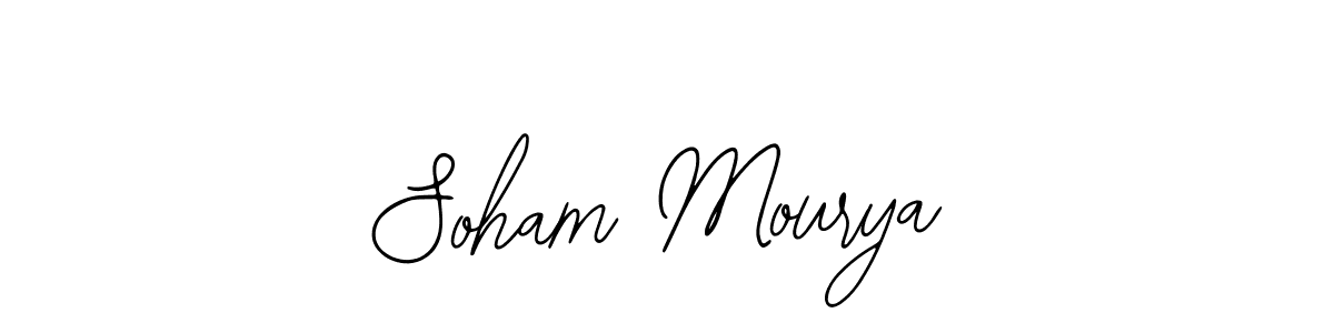 Use a signature maker to create a handwritten signature online. With this signature software, you can design (Bearetta-2O07w) your own signature for name Soham Mourya. Soham Mourya signature style 12 images and pictures png