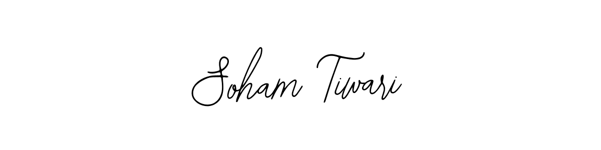 How to make Soham Tiwari name signature. Use Bearetta-2O07w style for creating short signs online. This is the latest handwritten sign. Soham Tiwari signature style 12 images and pictures png