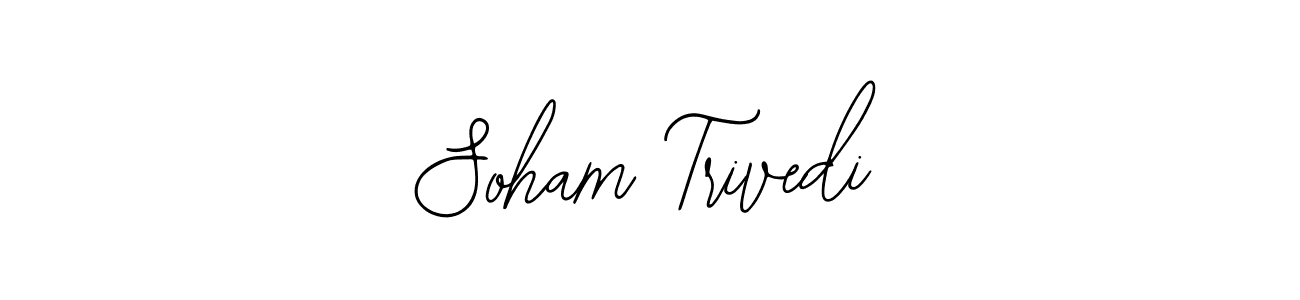 You should practise on your own different ways (Bearetta-2O07w) to write your name (Soham Trivedi) in signature. don't let someone else do it for you. Soham Trivedi signature style 12 images and pictures png