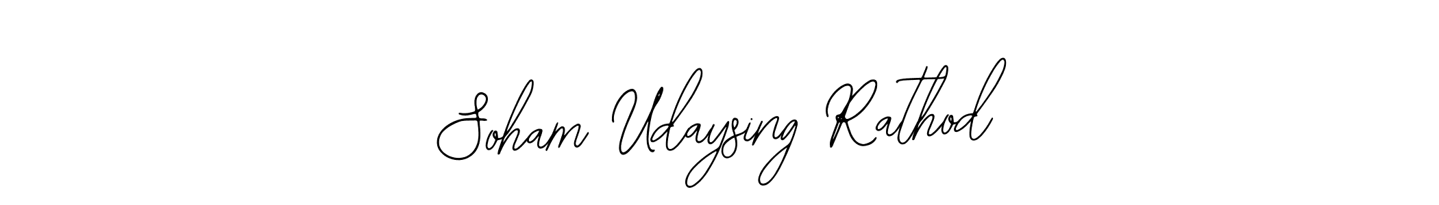 Make a short Soham Udaysing Rathod signature style. Manage your documents anywhere anytime using Bearetta-2O07w. Create and add eSignatures, submit forms, share and send files easily. Soham Udaysing Rathod signature style 12 images and pictures png