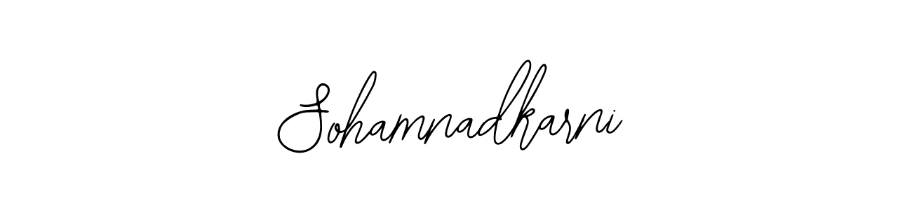 How to make Sohamnadkarni signature? Bearetta-2O07w is a professional autograph style. Create handwritten signature for Sohamnadkarni name. Sohamnadkarni signature style 12 images and pictures png