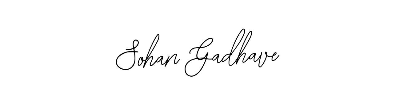 How to make Sohan Gadhave name signature. Use Bearetta-2O07w style for creating short signs online. This is the latest handwritten sign. Sohan Gadhave signature style 12 images and pictures png