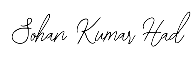 Looking for an artistic signature for Sohan Kumar Had? The Bearetta-2O07w calligraphy style gives a sophisticated flow suitable for business cards and emails. Sohan Kumar Had signature style 12 images and pictures png
