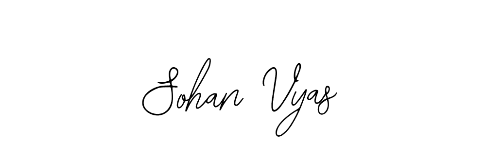 How to make Sohan Vyas signature? Bearetta-2O07w is a professional autograph style. Create handwritten signature for Sohan Vyas name. Sohan Vyas signature style 12 images and pictures png