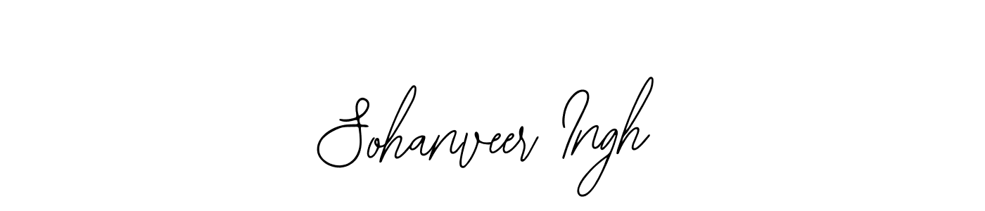 You should practise on your own different ways (Bearetta-2O07w) to write your name (Sohanveer Ingh) in signature. don't let someone else do it for you. Sohanveer Ingh signature style 12 images and pictures png