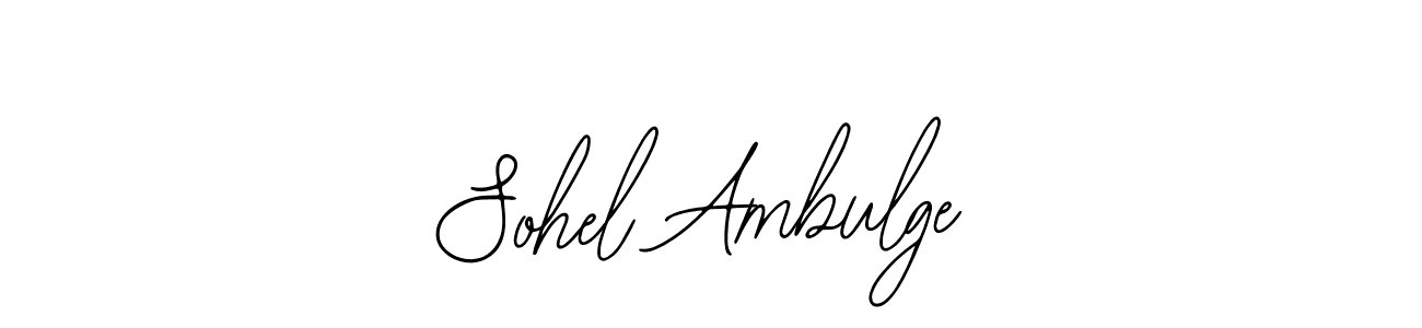 Make a beautiful signature design for name Sohel Ambulge. Use this online signature maker to create a handwritten signature for free. Sohel Ambulge signature style 12 images and pictures png