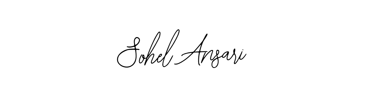 The best way (Bearetta-2O07w) to make a short signature is to pick only two or three words in your name. The name Sohel Ansari include a total of six letters. For converting this name. Sohel Ansari signature style 12 images and pictures png