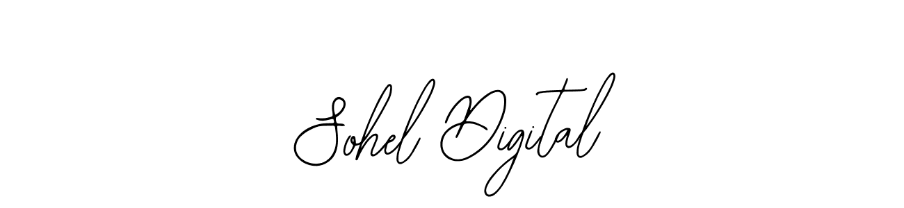 How to make Sohel Digital name signature. Use Bearetta-2O07w style for creating short signs online. This is the latest handwritten sign. Sohel Digital signature style 12 images and pictures png