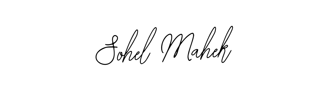 The best way (Bearetta-2O07w) to make a short signature is to pick only two or three words in your name. The name Sohel Mahek include a total of six letters. For converting this name. Sohel Mahek signature style 12 images and pictures png