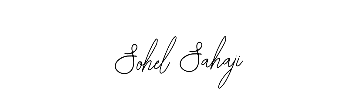 How to make Sohel Sahaji name signature. Use Bearetta-2O07w style for creating short signs online. This is the latest handwritten sign. Sohel Sahaji signature style 12 images and pictures png