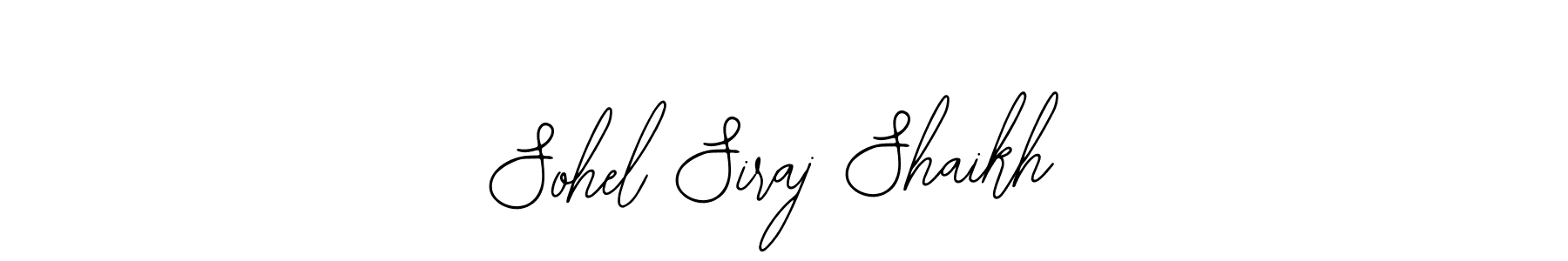 You should practise on your own different ways (Bearetta-2O07w) to write your name (Sohel Siraj Shaikh) in signature. don't let someone else do it for you. Sohel Siraj Shaikh signature style 12 images and pictures png