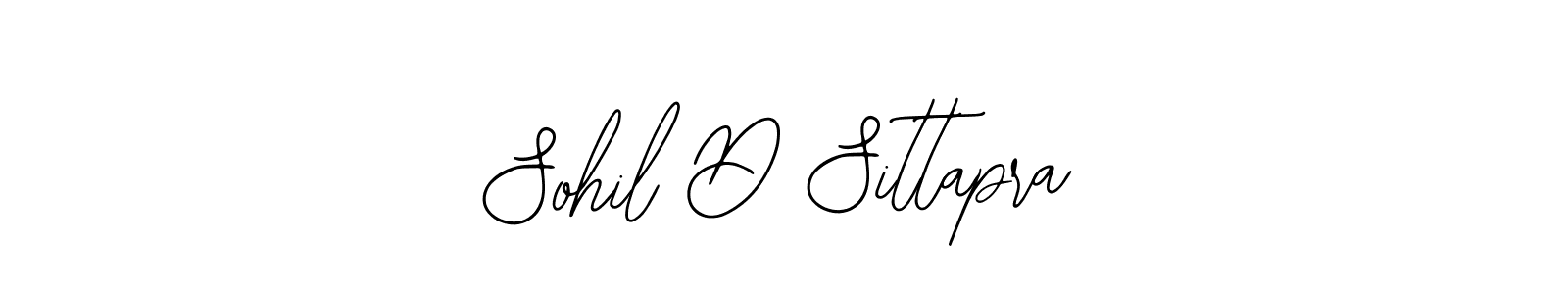 Design your own signature with our free online signature maker. With this signature software, you can create a handwritten (Bearetta-2O07w) signature for name Sohil D Sittapra. Sohil D Sittapra signature style 12 images and pictures png