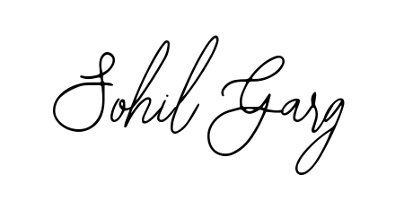 Looking for an artistic signature for Sohil Garg? The Bearetta-2O07w calligraphy style gives a sophisticated flow suitable for business cards and emails. Sohil Garg signature style 12 images and pictures png