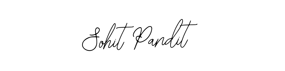 Use a signature maker to create a handwritten signature online. With this signature software, you can design (Bearetta-2O07w) your own signature for name Sohit Pandit. Sohit Pandit signature style 12 images and pictures png