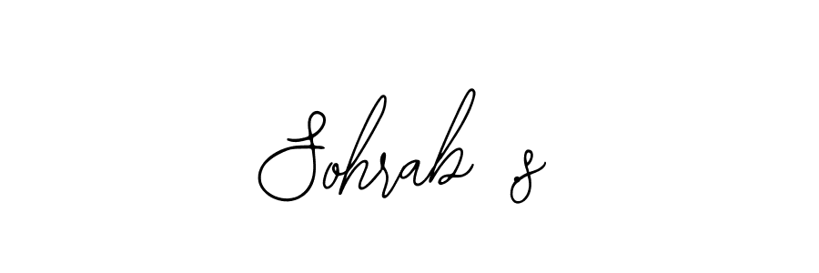 You should practise on your own different ways (Bearetta-2O07w) to write your name (Sohrab .s) in signature. don't let someone else do it for you. Sohrab .s signature style 12 images and pictures png