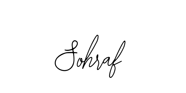 How to make Sohraf name signature. Use Bearetta-2O07w style for creating short signs online. This is the latest handwritten sign. Sohraf signature style 12 images and pictures png