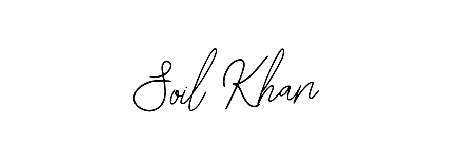 Also You can easily find your signature by using the search form. We will create Soil Khan name handwritten signature images for you free of cost using Bearetta-2O07w sign style. Soil Khan signature style 12 images and pictures png