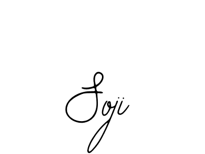 Design your own signature with our free online signature maker. With this signature software, you can create a handwritten (Bearetta-2O07w) signature for name Soji. Soji signature style 12 images and pictures png