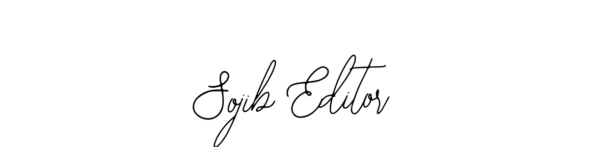 Use a signature maker to create a handwritten signature online. With this signature software, you can design (Bearetta-2O07w) your own signature for name Sojib Editor. Sojib Editor signature style 12 images and pictures png