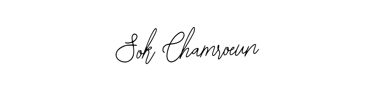 How to make Sok Chamroeun signature? Bearetta-2O07w is a professional autograph style. Create handwritten signature for Sok Chamroeun name. Sok Chamroeun signature style 12 images and pictures png