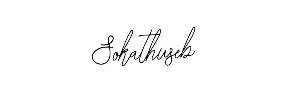 You should practise on your own different ways (Bearetta-2O07w) to write your name (Sokathuseb) in signature. don't let someone else do it for you. Sokathuseb signature style 12 images and pictures png