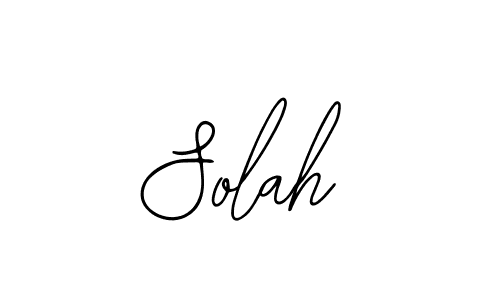 Make a beautiful signature design for name Solah. With this signature (Bearetta-2O07w) style, you can create a handwritten signature for free. Solah signature style 12 images and pictures png