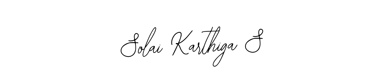 Design your own signature with our free online signature maker. With this signature software, you can create a handwritten (Bearetta-2O07w) signature for name Solai Karthiga S. Solai Karthiga S signature style 12 images and pictures png