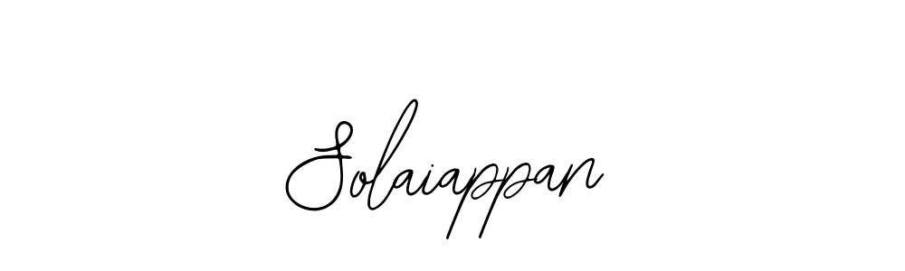 Create a beautiful signature design for name Solaiappan. With this signature (Bearetta-2O07w) fonts, you can make a handwritten signature for free. Solaiappan signature style 12 images and pictures png