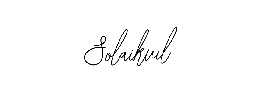 Design your own signature with our free online signature maker. With this signature software, you can create a handwritten (Bearetta-2O07w) signature for name Solaikuil. Solaikuil signature style 12 images and pictures png