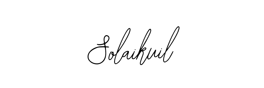 How to make Solaikuil name signature. Use Bearetta-2O07w style for creating short signs online. This is the latest handwritten sign. Solaikuil signature style 12 images and pictures png