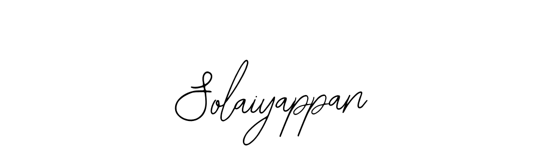 The best way (Bearetta-2O07w) to make a short signature is to pick only two or three words in your name. The name Solaiyappan include a total of six letters. For converting this name. Solaiyappan signature style 12 images and pictures png
