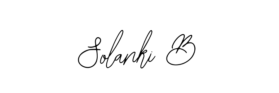 How to make Solanki B signature? Bearetta-2O07w is a professional autograph style. Create handwritten signature for Solanki B name. Solanki B signature style 12 images and pictures png