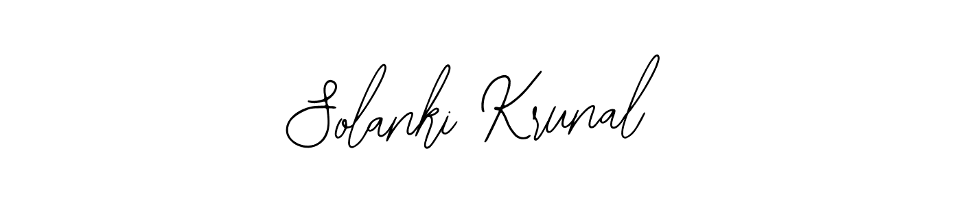 Solanki Krunal stylish signature style. Best Handwritten Sign (Bearetta-2O07w) for my name. Handwritten Signature Collection Ideas for my name Solanki Krunal. Solanki Krunal signature style 12 images and pictures png